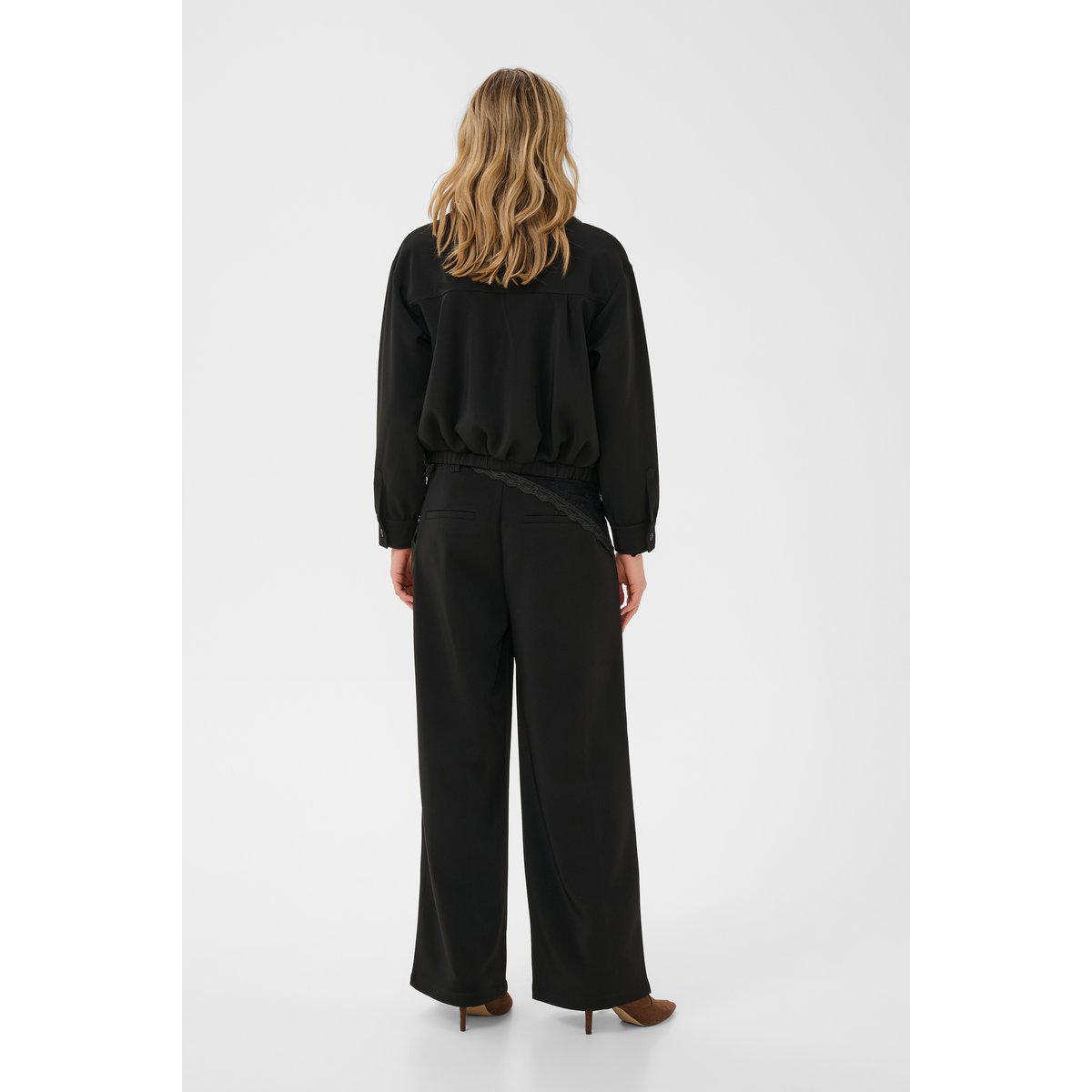 Chemise à manches longues noir pitch black, CREAM
