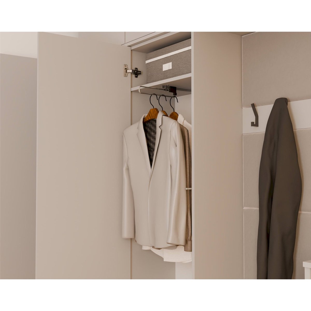 Vestiaire avec assise collection HAGA cachemire, RECOLLECTION