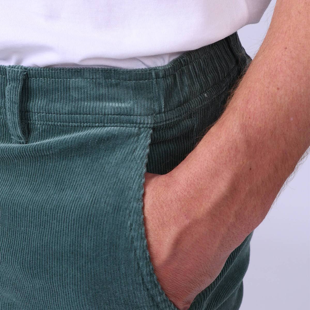 PANTALON HOMME CHINO BLEU PETROLE bleu petrole, MISE AU GREEN