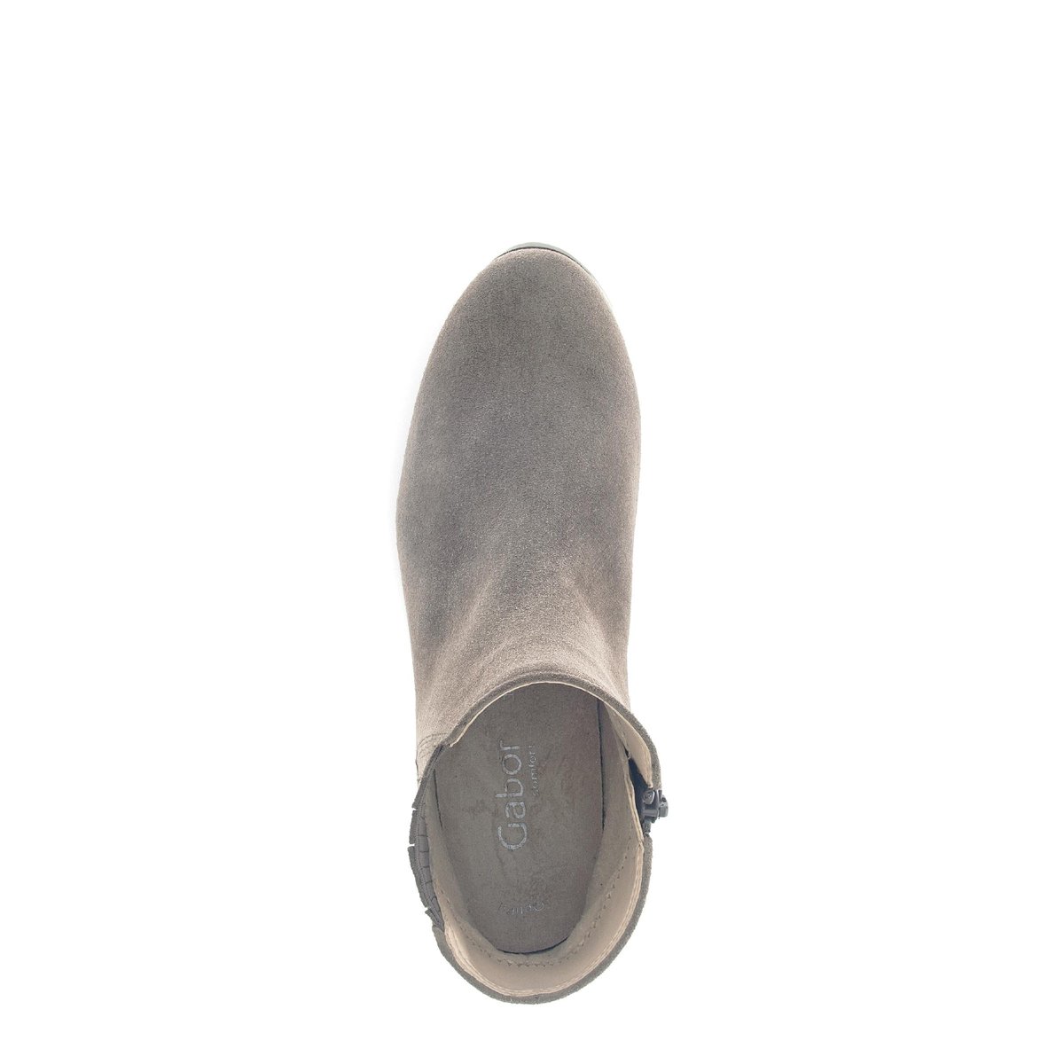 Bottines en cuir à talon compensé marron, GABOR