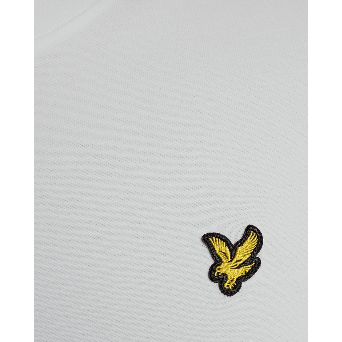 T-shirt en coton fin à liserés contrastés blanc/everglade, LYLE & SCOTT