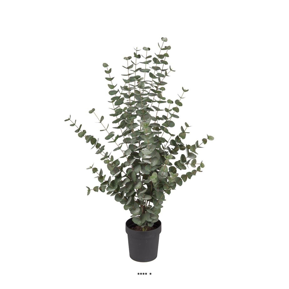 Eucalyptus cinerea artificiel en pot H 110 cm blanc, ARTIFICIELLES