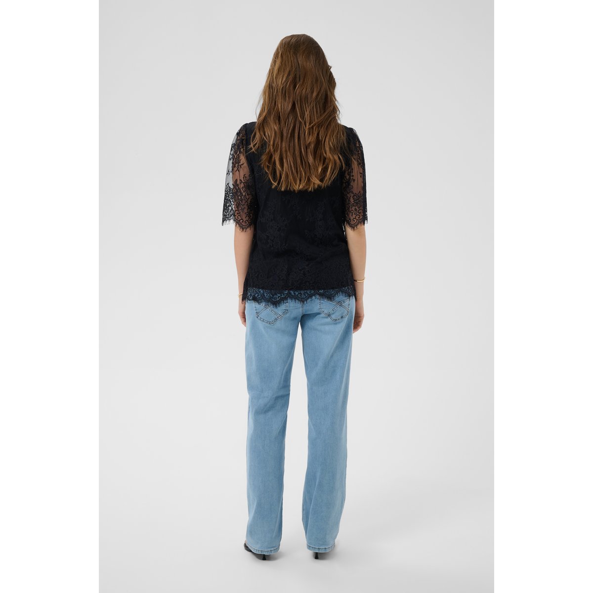 Blouse à manches courtes noir pitch black, CREAM
