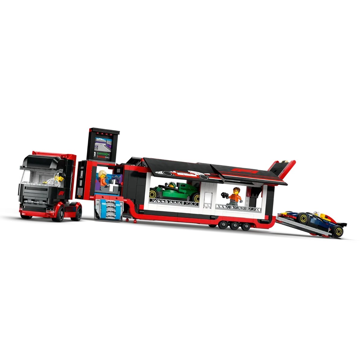 Camion de F1® avec voitures de F1® RB20 et AMR24 multicolore, LEGO
