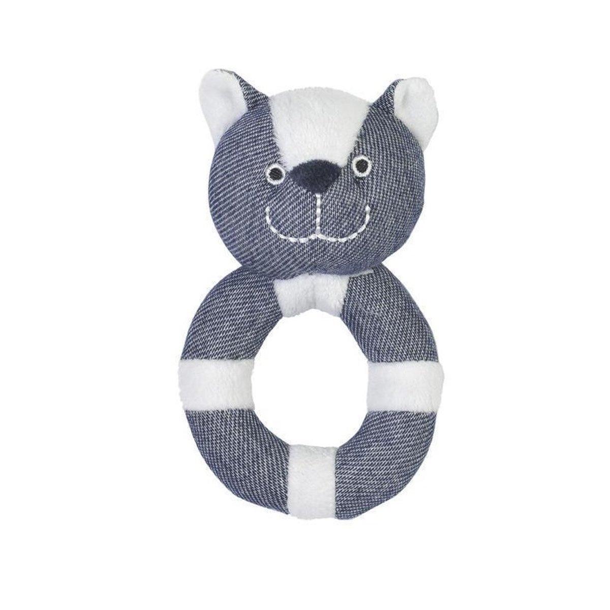 Hochet Cyrano le chat 14cm bleu, HAPPY HORSE