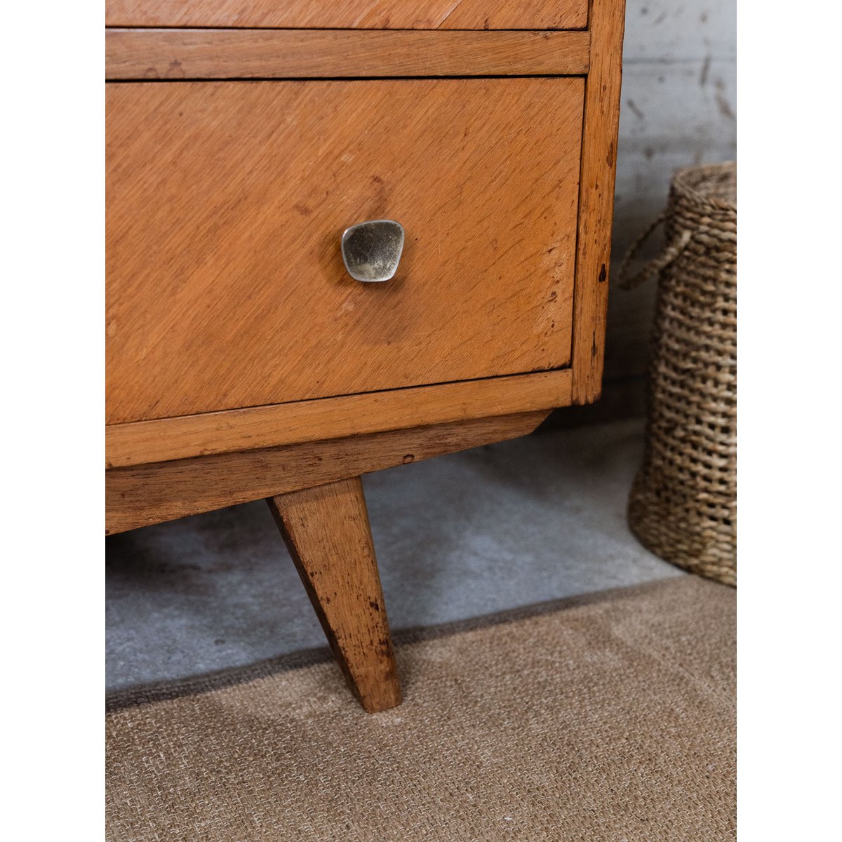 Commode en bois Olga N°458 - Bon état bois clair, DEBONGOUT