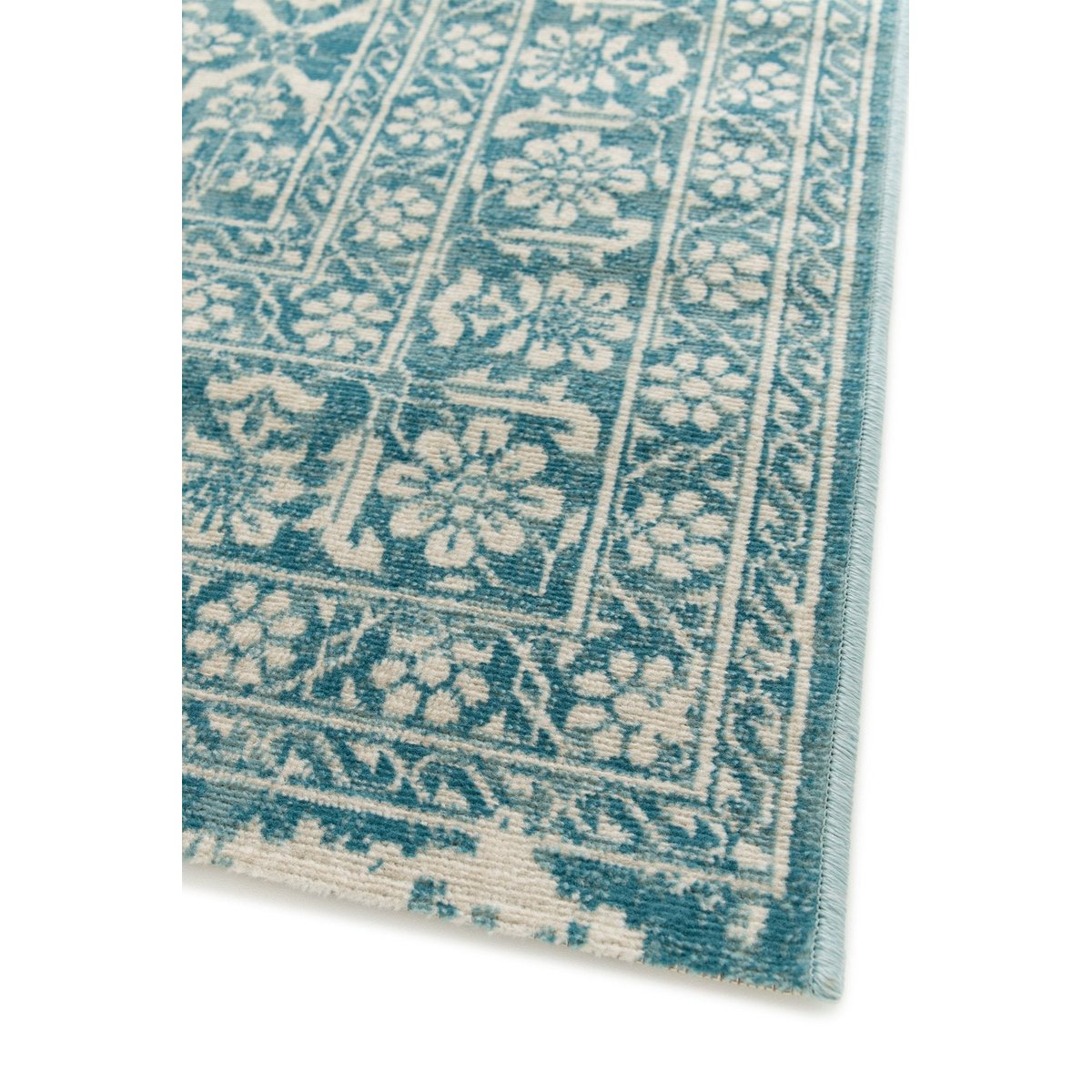 Tapis design de style vintage PALATINE bleu naturel, AFK LIVING