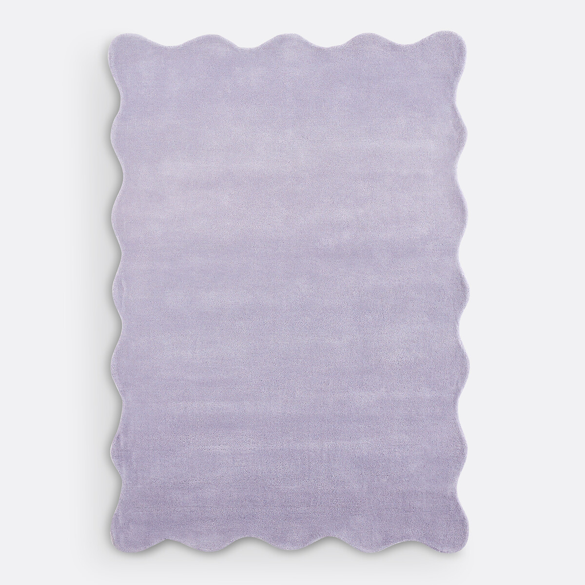 Scalero Scalloped 100% Wool Rug lavender, LA REDOUTE INTERIEURS