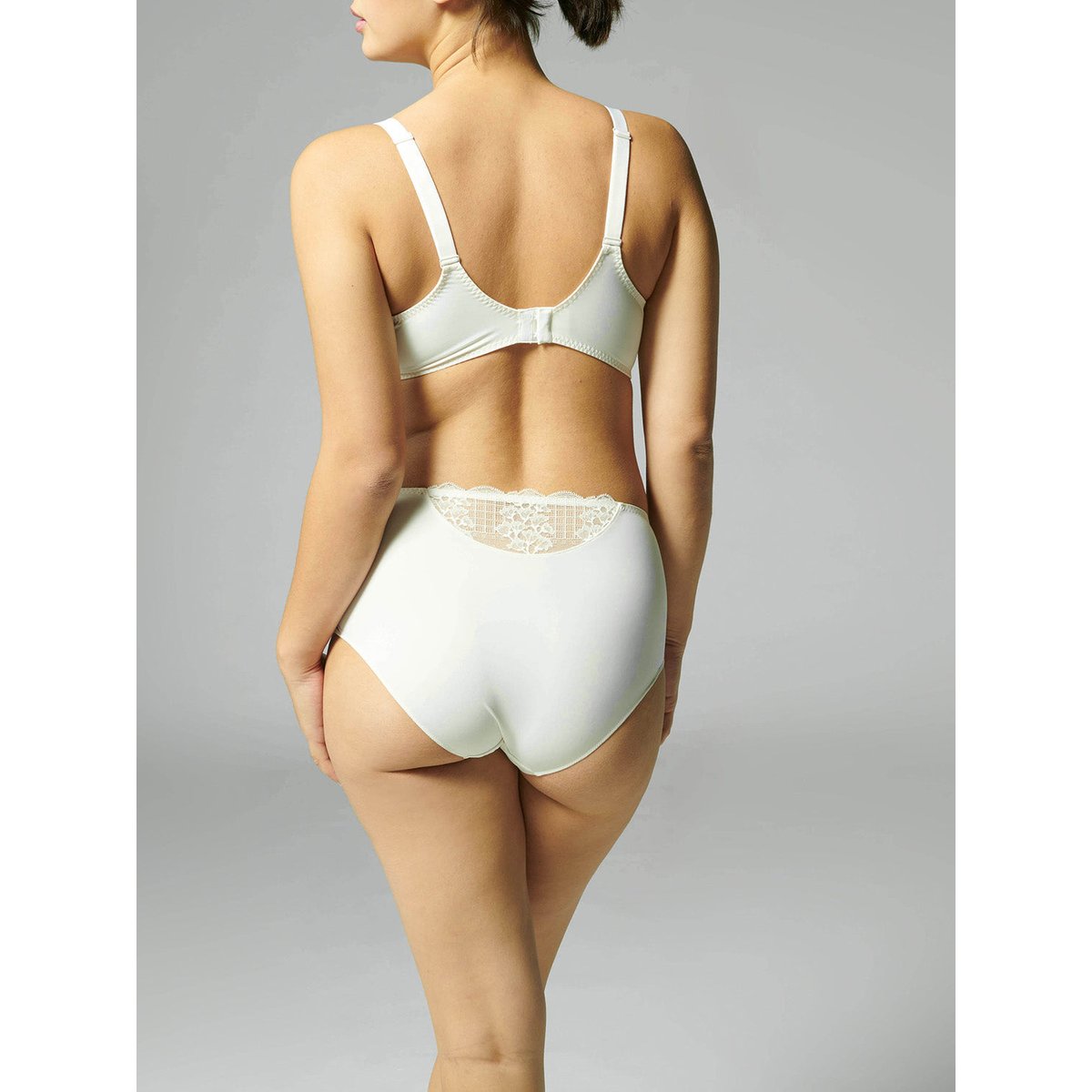 Soutien-gorge triangle emboitant décolleté plongeant, REFLET blanc, SIMONE PERELE