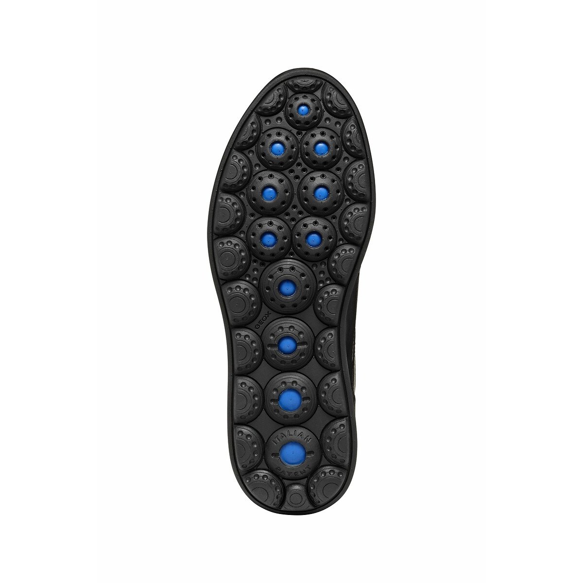 Baskets respirantes zippées en cuir Spherica EC12 noir, GEOX