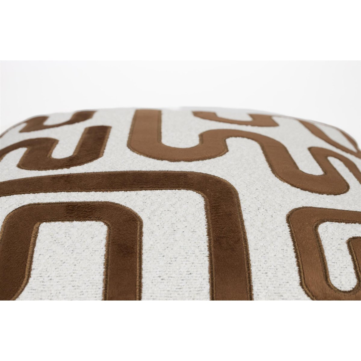 Coussin en tissu, AYUR marron, BOITE A DESIGN