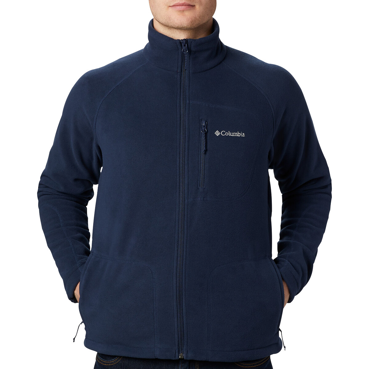 Casaco polar com zíper e gola alta Fast Trek marinho, COLUMBIA