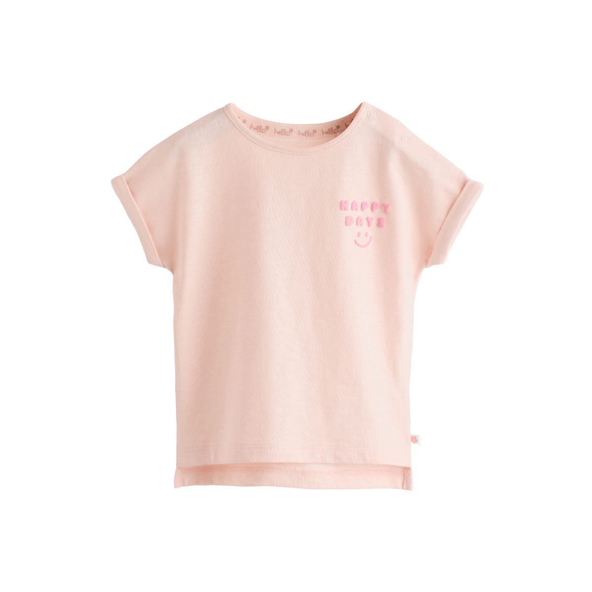 T-shirt à manches courtes bébé, lot de 4 slogan rose, NEXT