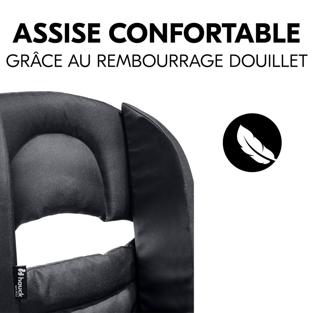 Réducteur de siège pour remorque de vélo couleur unique, HAUCK