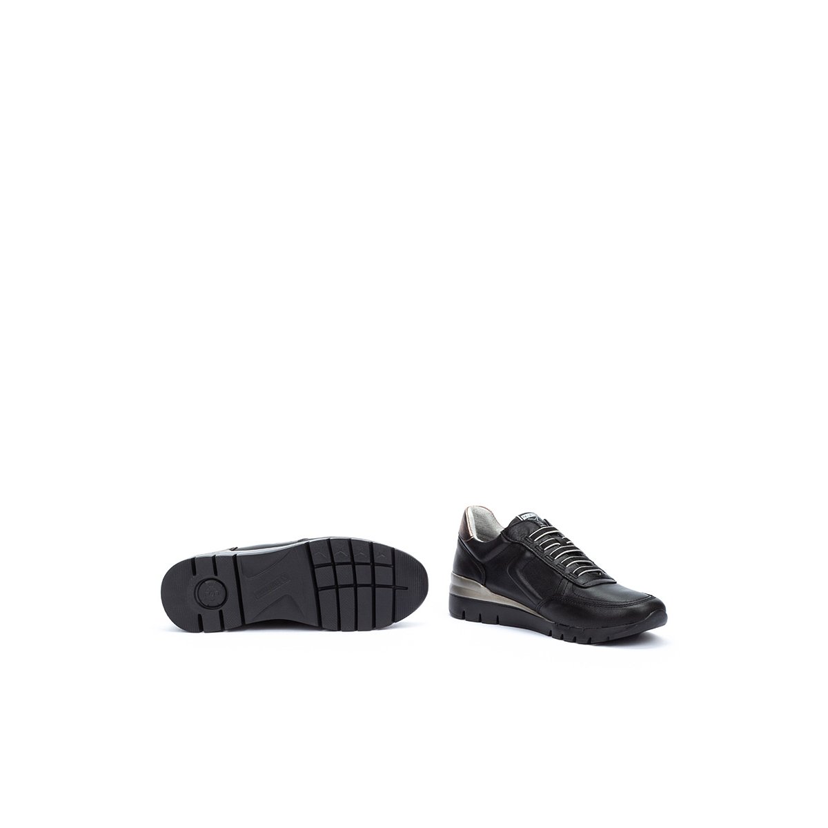 Baskets cuir Cantabria black, PIKOLINOS