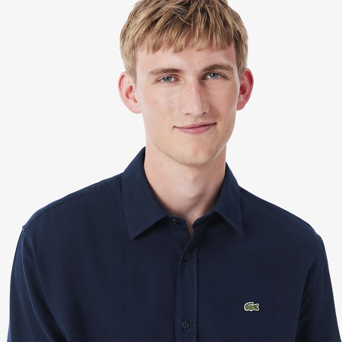 Camicia di flanella, Regular Fit blu marino, LACOSTE
