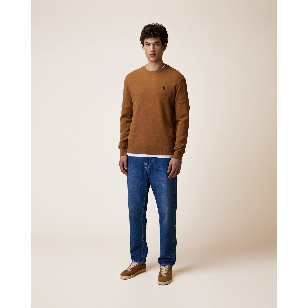 Pull en maille camel, FAGUO