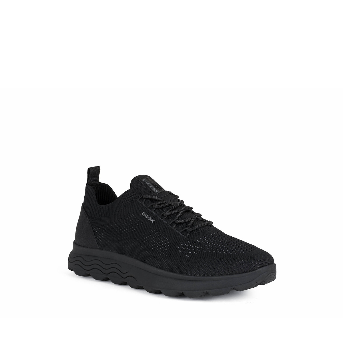 Baskets respirantes en mesh Spherica noir uni, GEOX