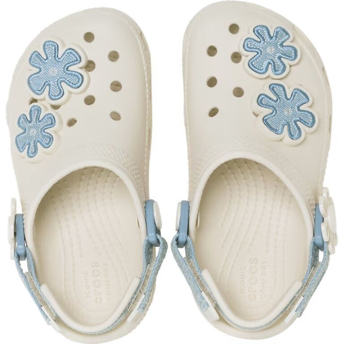 Sabots Classic Denim blanc/bleu, CROCS