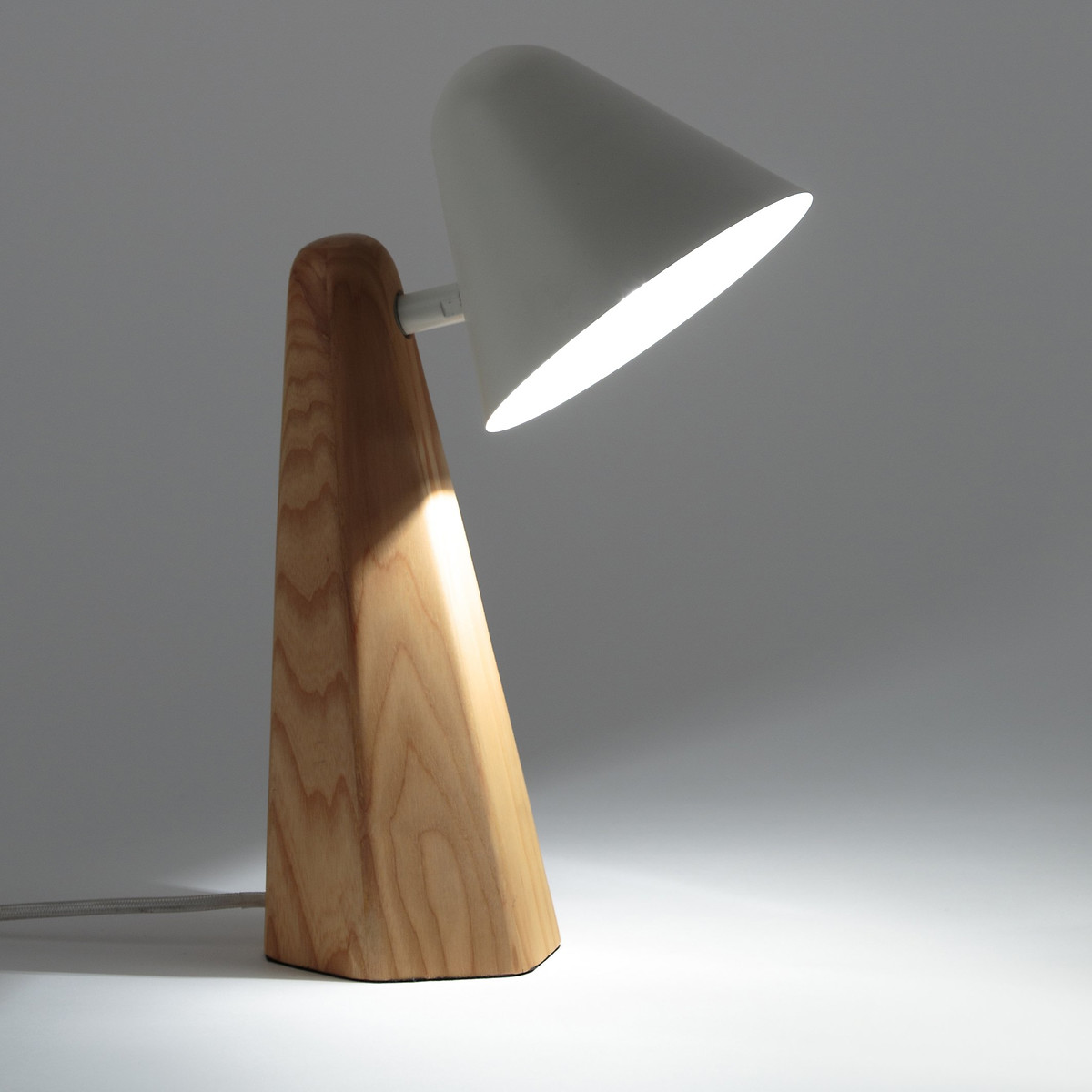 Cotapi Ash & Metal Table Lamp white, LA REDOUTE INTERIEURS