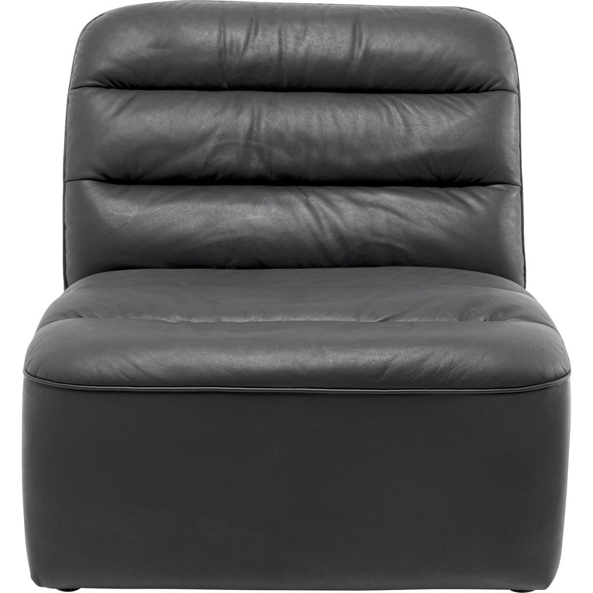 Assise en cuir, MODI noir, KARE DESIGN