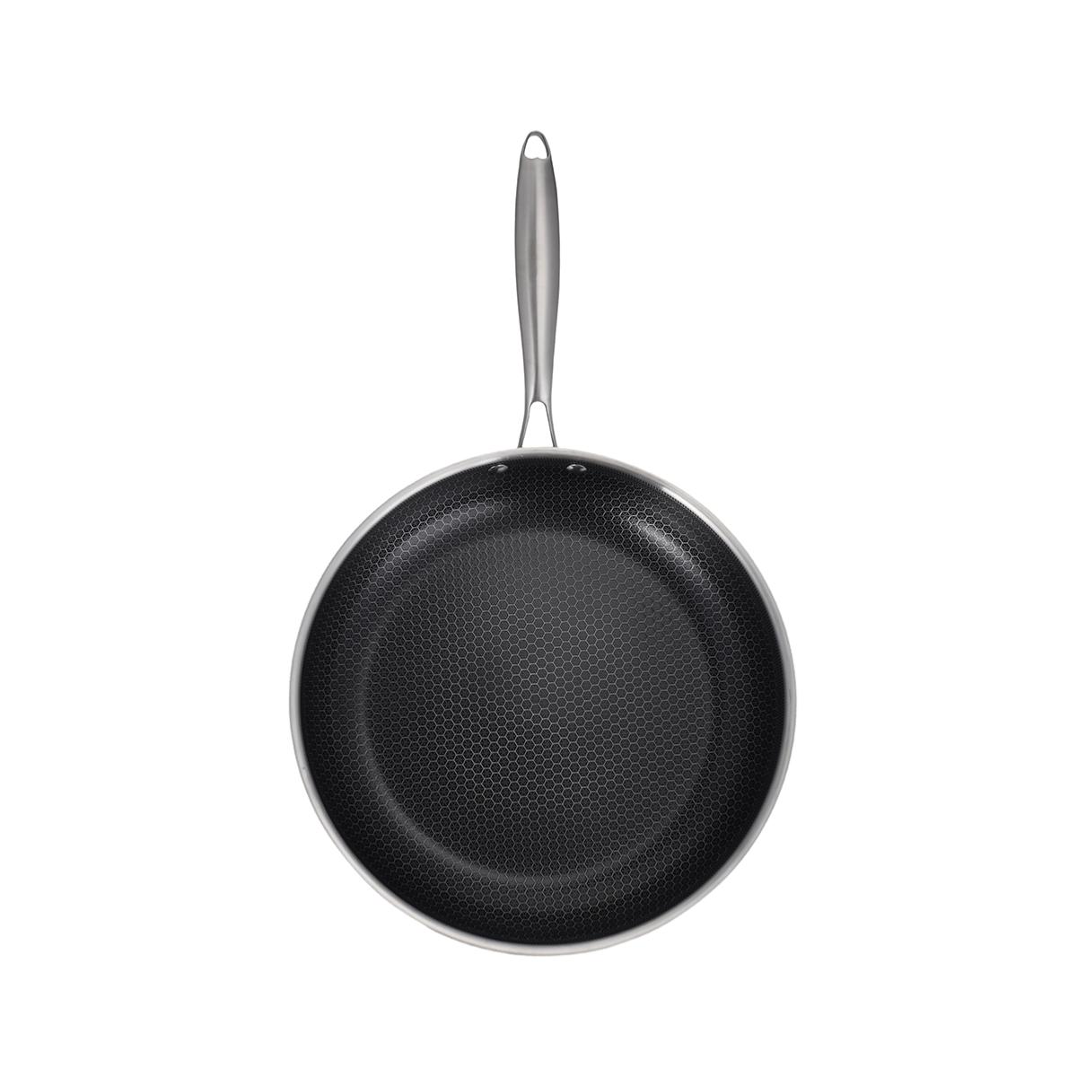 Poêle 24cm triplex - "BlackSteel" couleur unique, LAGUIOLE CUISSON