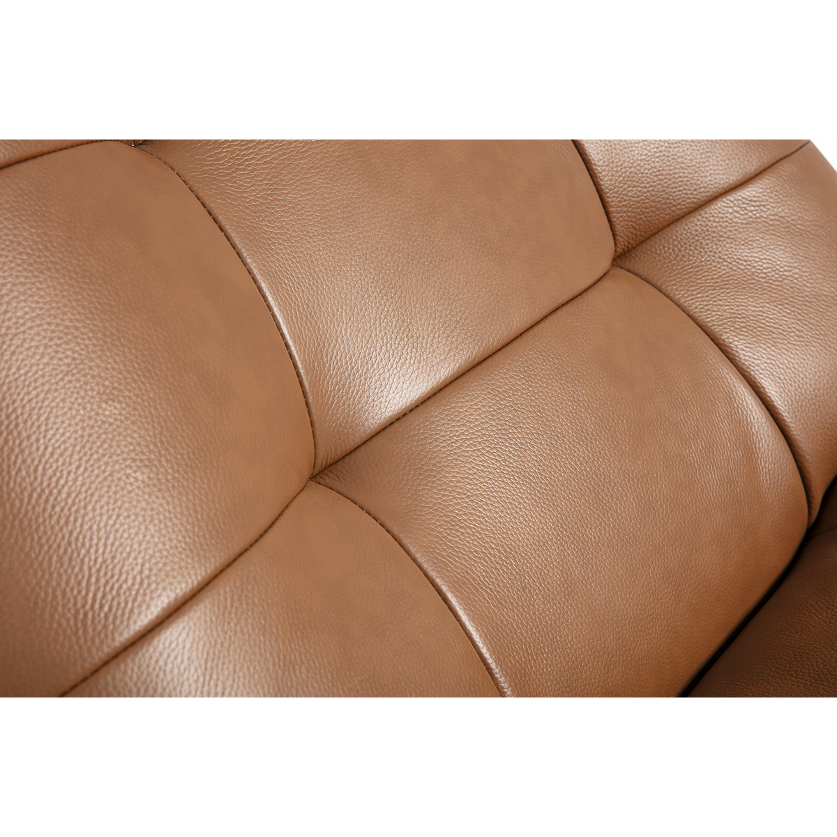 Fauteuil pivotant en cuir marron et métal noir HUXLEY marron, MILIBOO