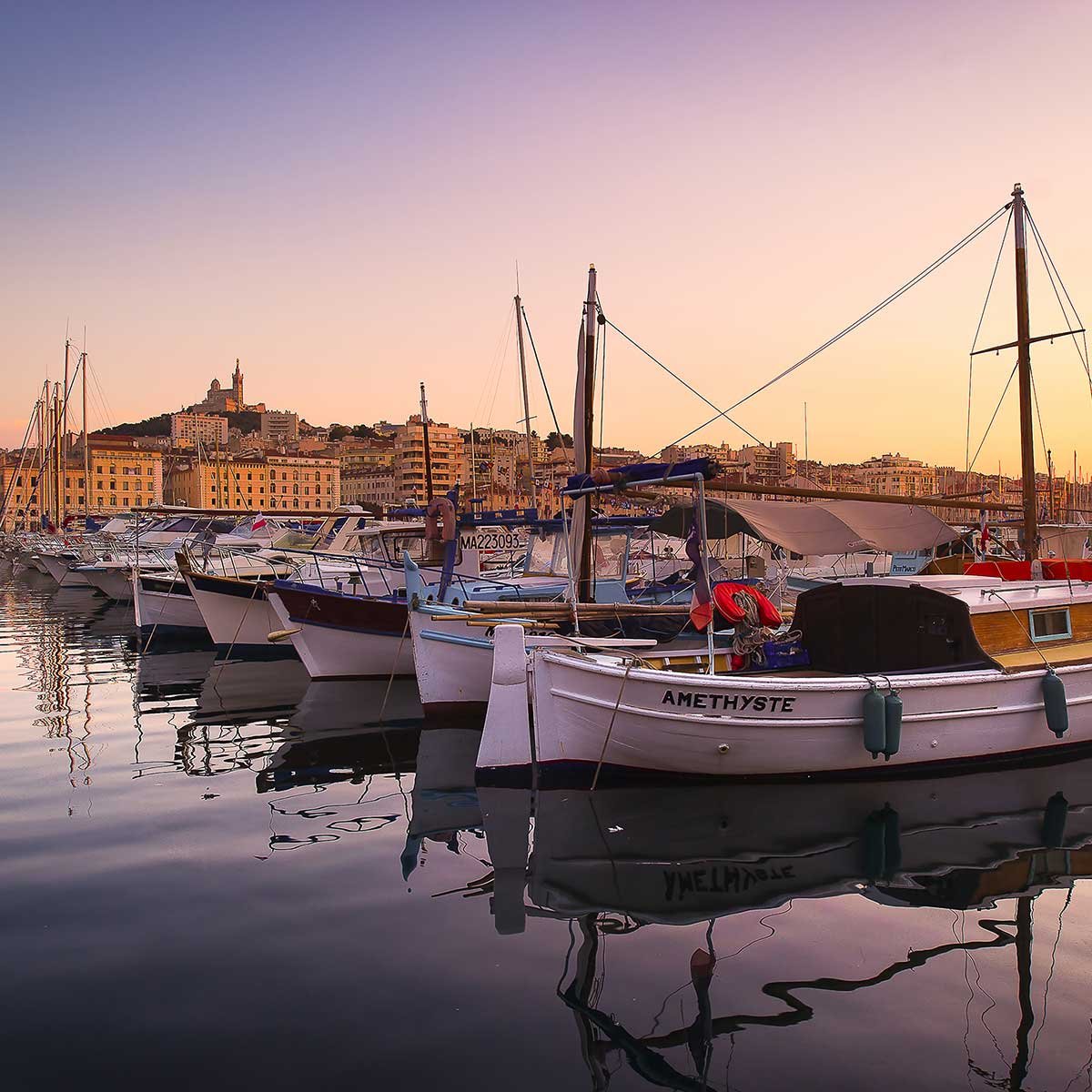Tableau, le vieux port tableau alu dibond, HEXOA