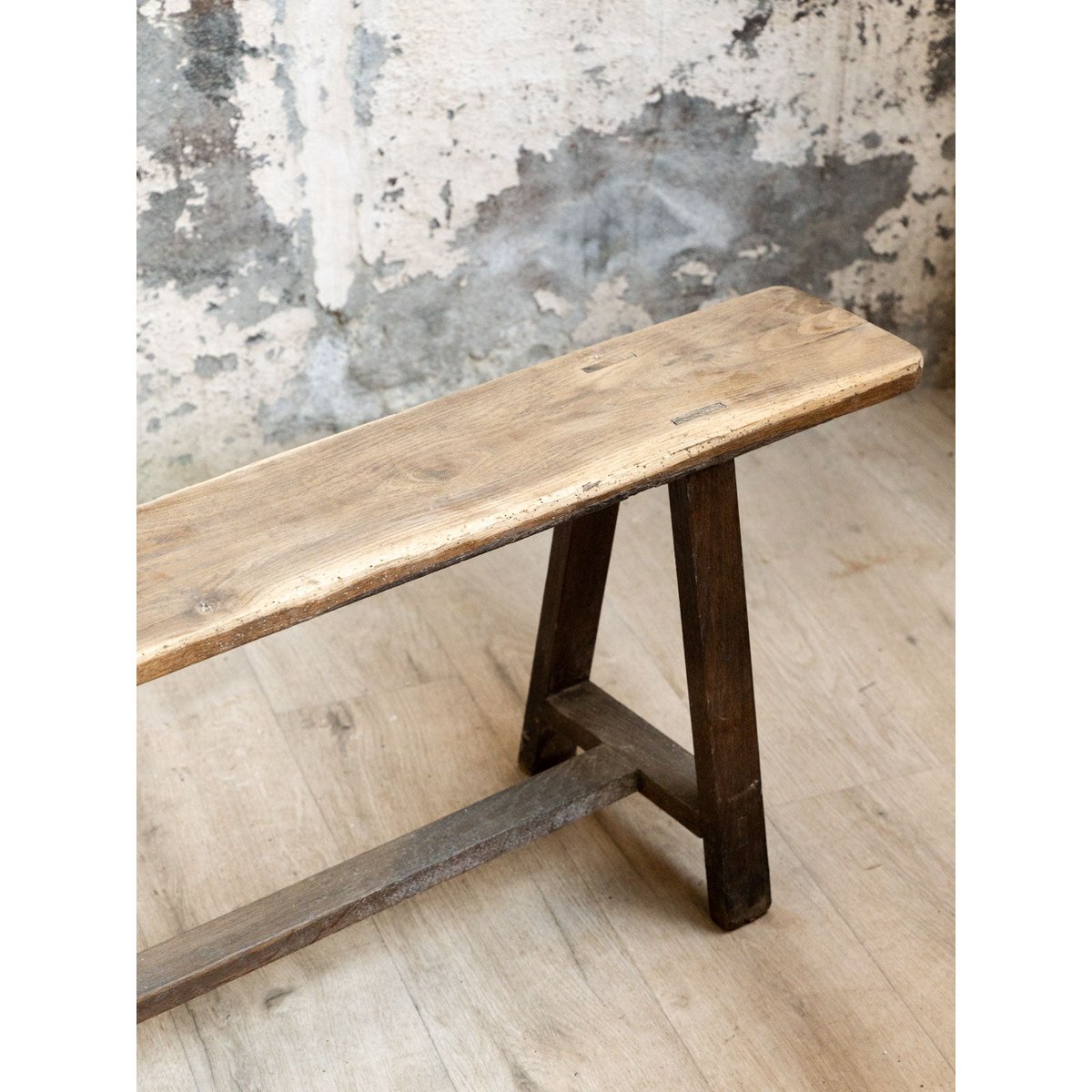 Banc en bois Antoine N°542 - Bon état bois clair, DEBONGOUT