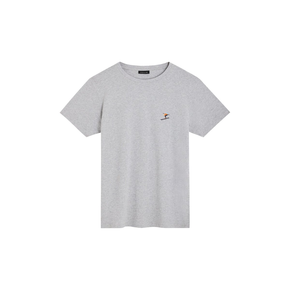 T-shirt PATCH SKIEUR gris clair, PULLIN