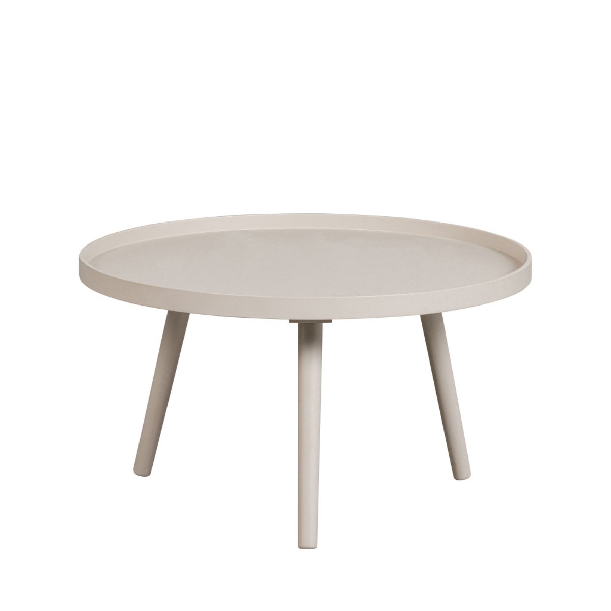 Table d'appoint ronde bois - MESA beige, WOOOD