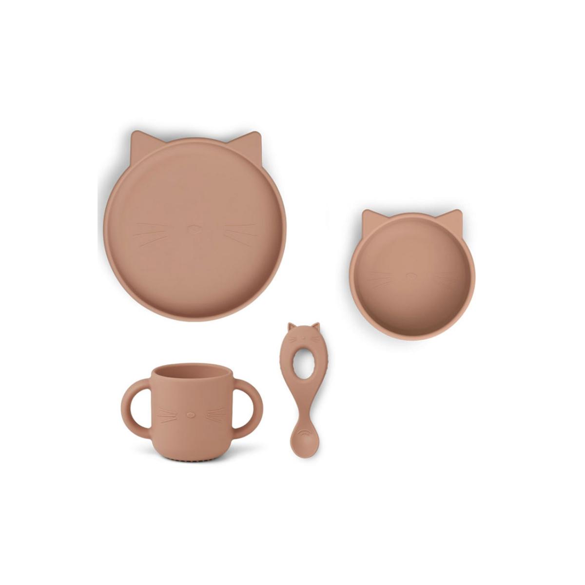 Coffret repas en silicone Vivi rose nude, LIEWOOD