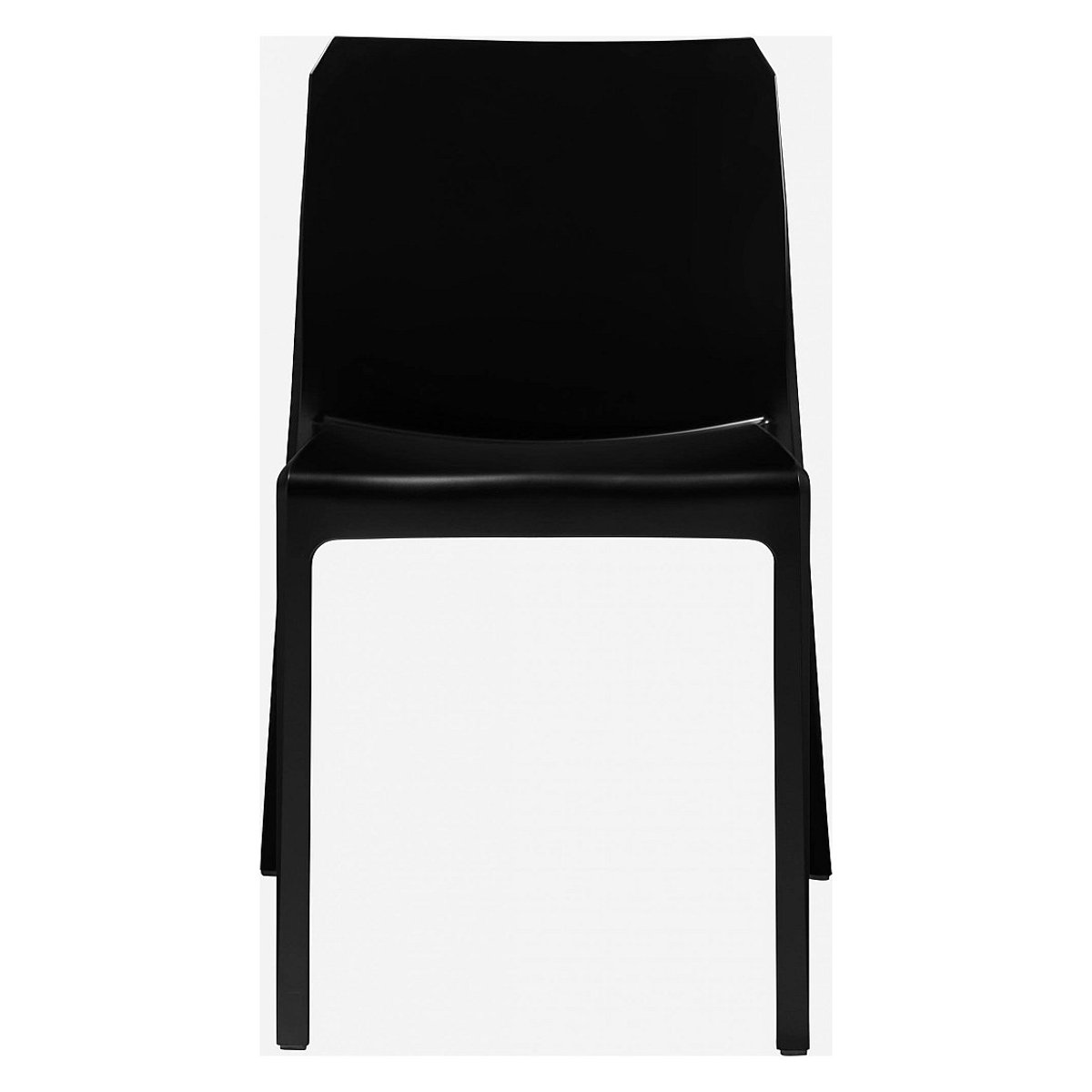 Chaise de jardin polypropylène, plastique MALYA noir, HABITAT