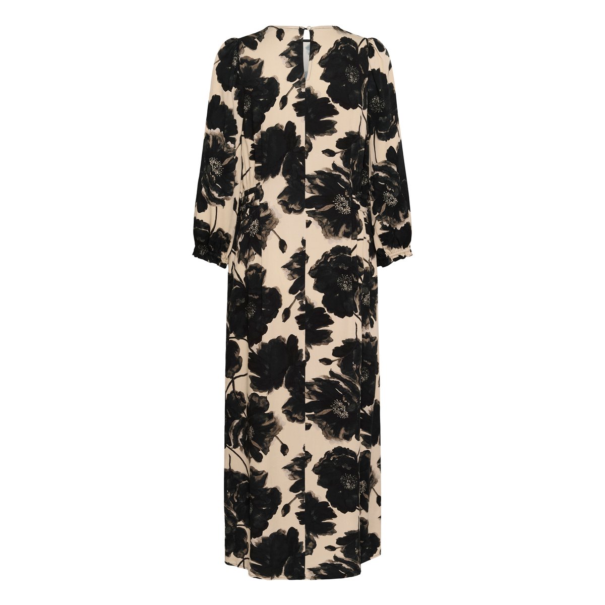 Robe noir blanc black/offwhite flower, CULTURE