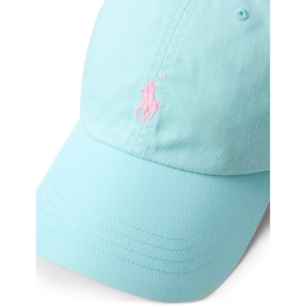 Casquette de baseball coton chino bleu aqua, POLO RALPH LAUREN