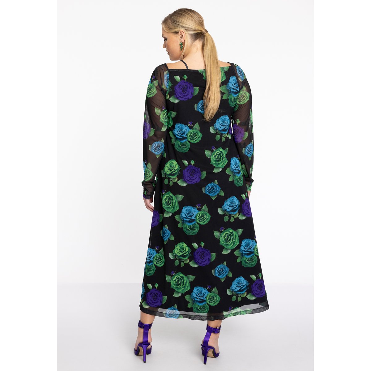 Robe imprimée noir, YOEK