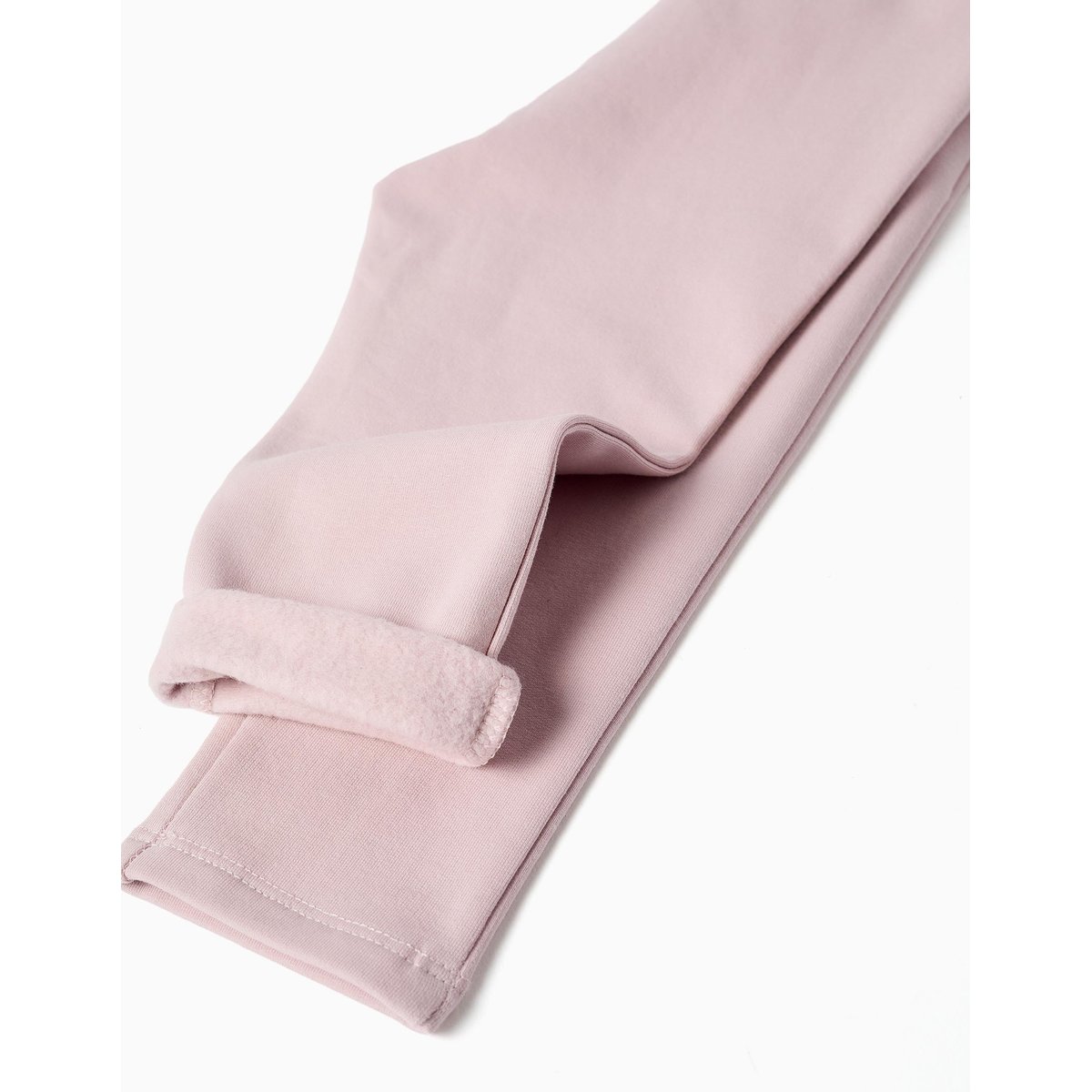 Ensemble de jogging en coton peigné avec imprimé de cœurs et pois mauve clair, ZIPPY