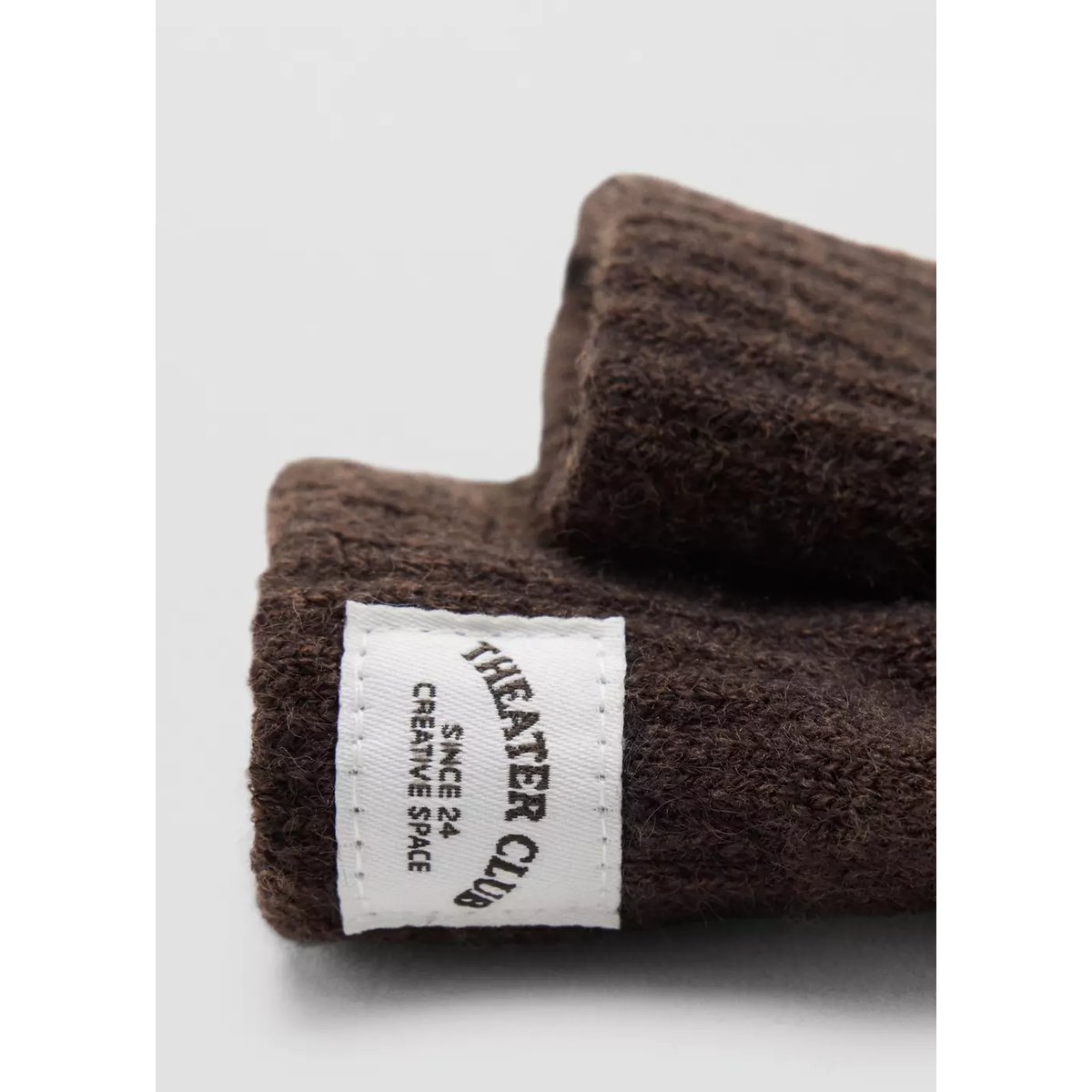 Gants en maille unis chocolat, MANGO KIDS