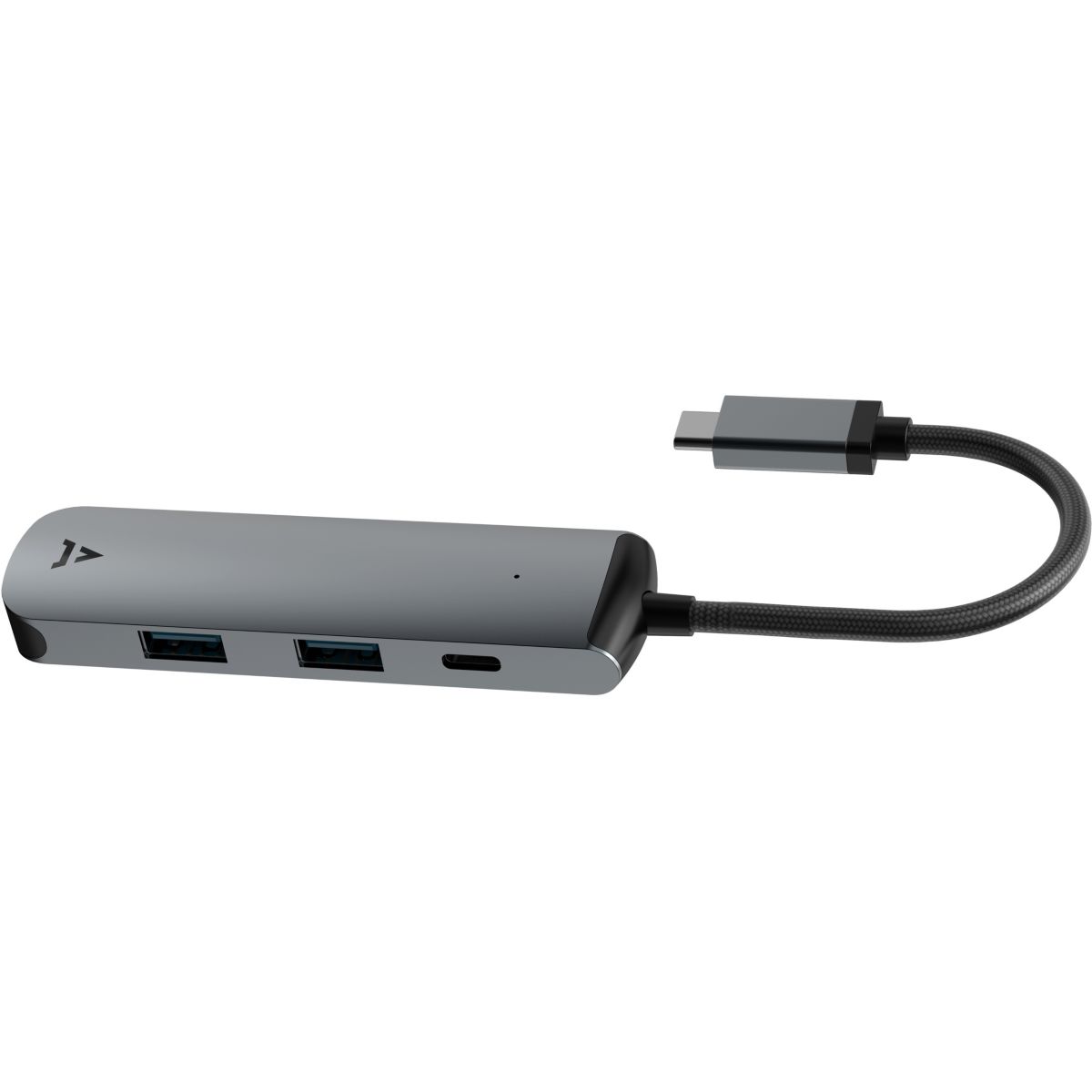 Hub 4 en 1 USB C (USB-C USB-A HDMI) couleur unique, ADEQWAT
