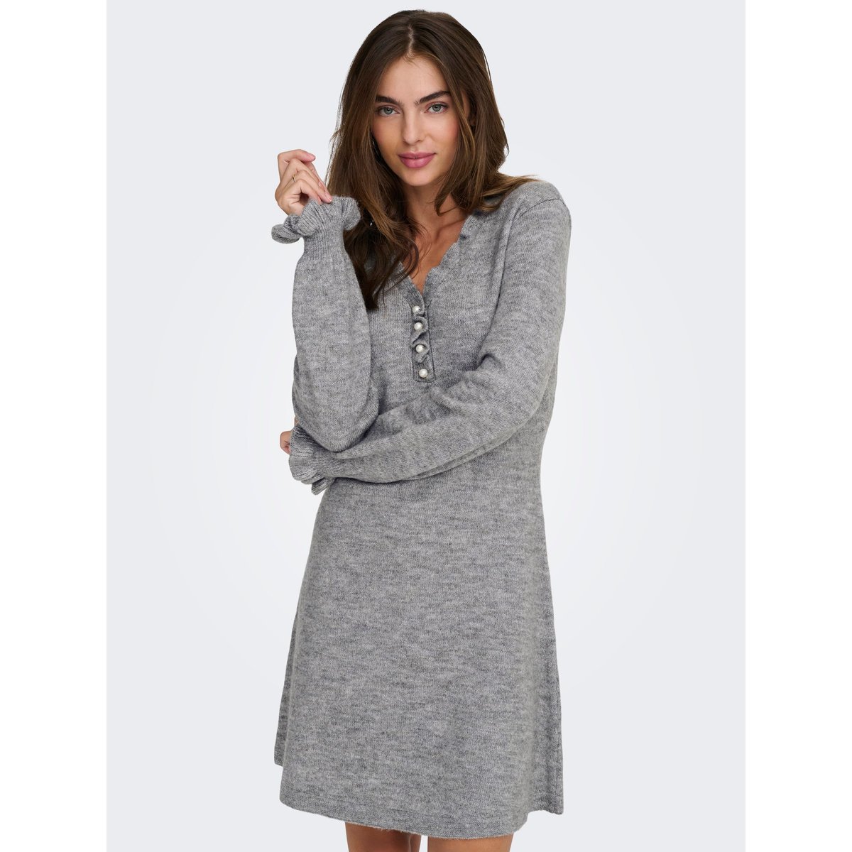 Robe En Maille grise - light grey melange, JDY