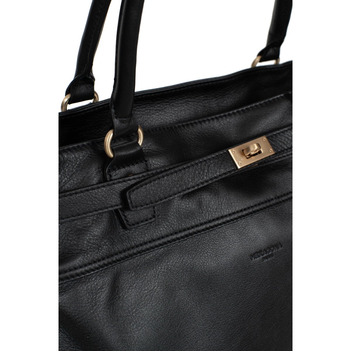 Sac cabas porté épaule TAIMA noir, HEXAGONA