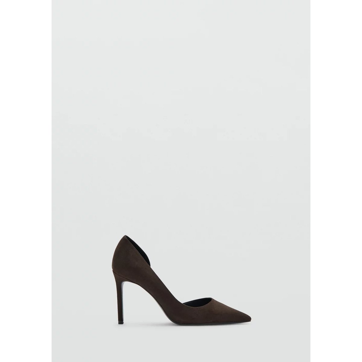 Chaussures talons aiguilles chocolat, MANGO