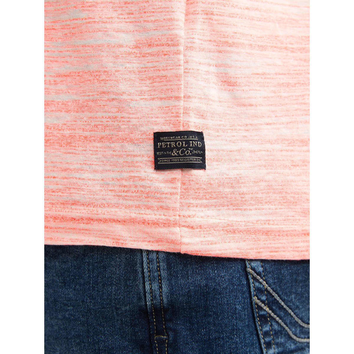 T-shirt à logo quasar rose fiery coral, PETROL INDUSTRIES