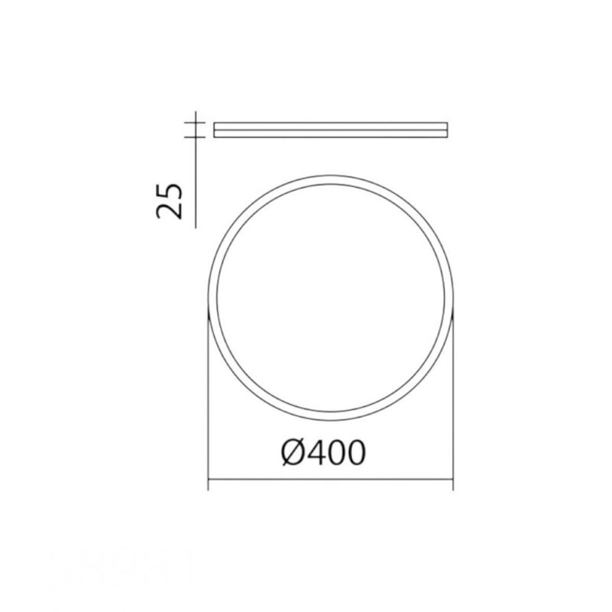 Plafonnier led 40W imitation bois clair Osona marron, MILLUMINE