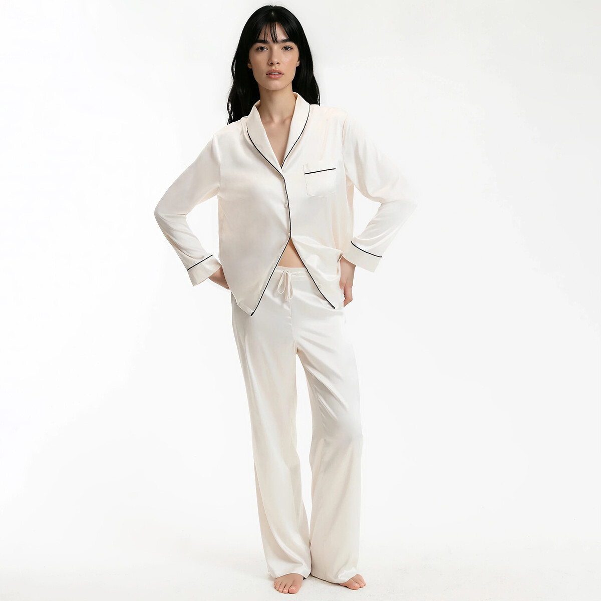 Pigiama In Satin Abbigliamento E Accessori Da Notte Camera Pigiami La Redoute