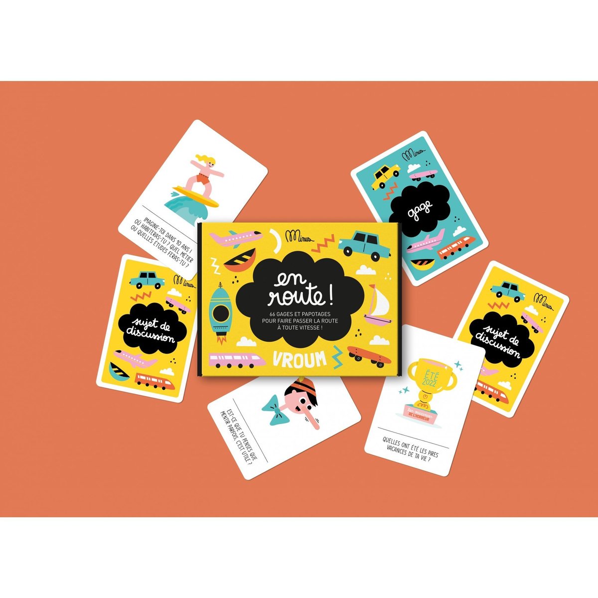 Jeu lanceur de discussion - En route ! jaune, MINUS EDITIONS