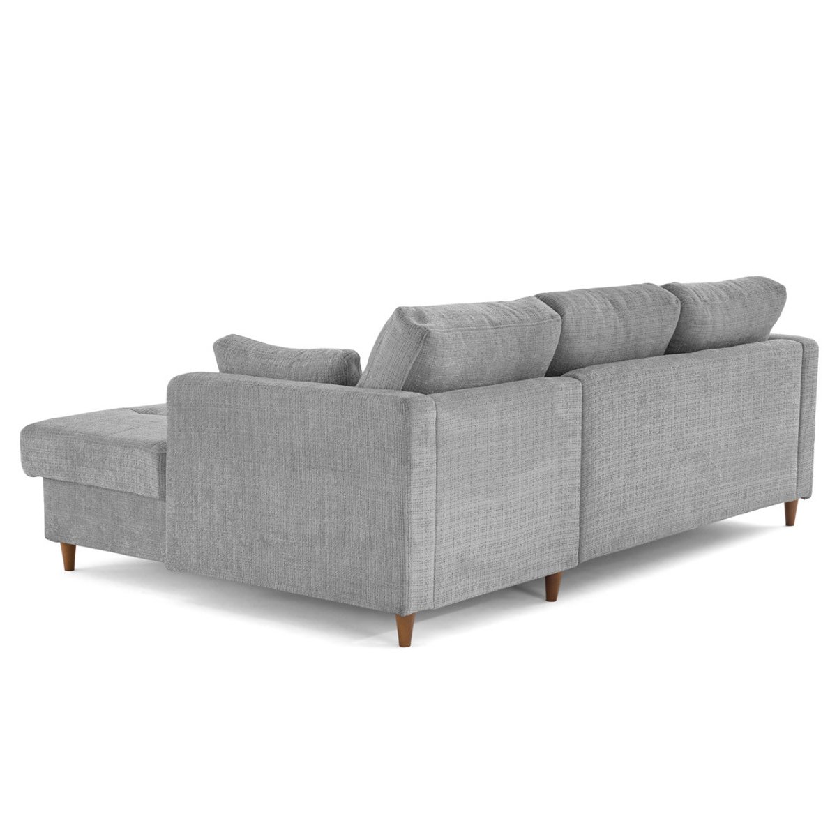 Canapé d'Angle Convertible 4 places - ANNA gris, BEST MOBILIER