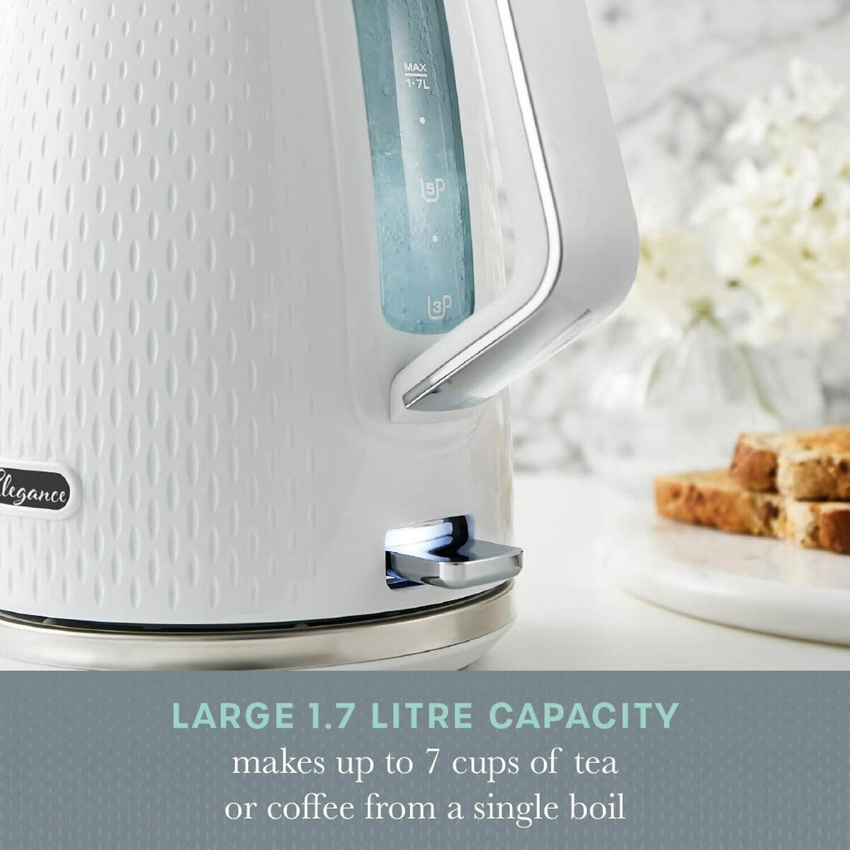 Elegance 1.7 L Jug Kettle - SK14046 white, SWAN