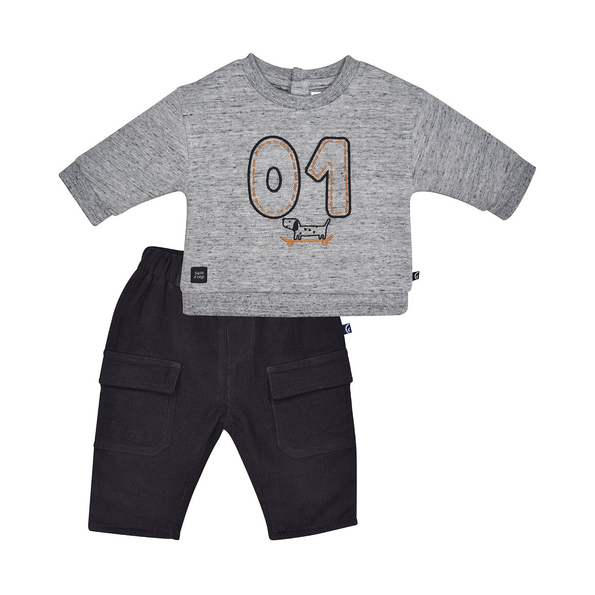 Sweat pantalon martin gris, SUCRE D'ORGE