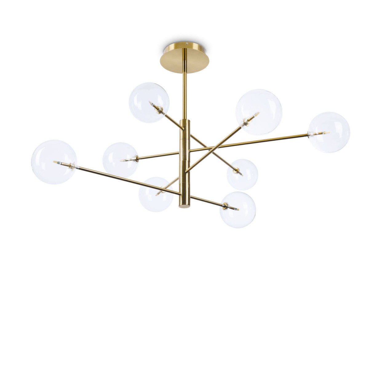 Suspension    EQUINOXE laiton, IDEAL LUX